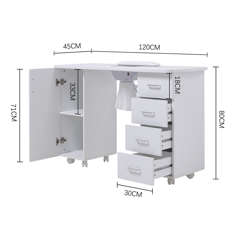 Wood Makeup Organizer