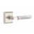 Satin Nickel/White Marble selected