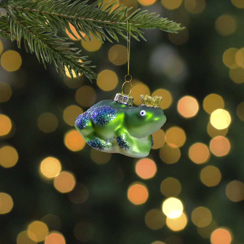 Ornement de Noël en verre 3 po
