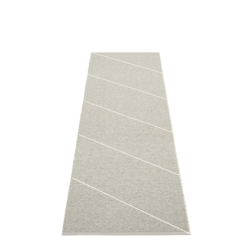 Tapis gris chaud / blanc Randy