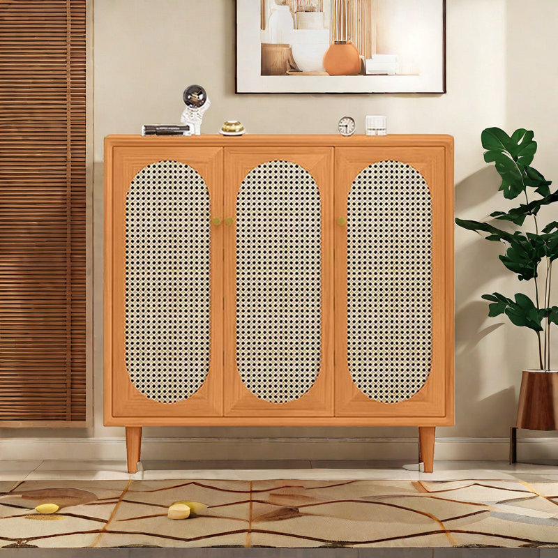 Rangement pour 25 paires de chaussures, Brun orangé