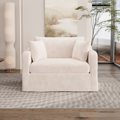 Fauteuil d'appoint rembourré surdimensionné 45,1 po