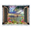 Art mural sur toile tendue - Leo Wall «Window to Paradise III» pour décoration de salon, de chambre à coucher ou de bureau - 14 x 19-31105763-50480539-118865780