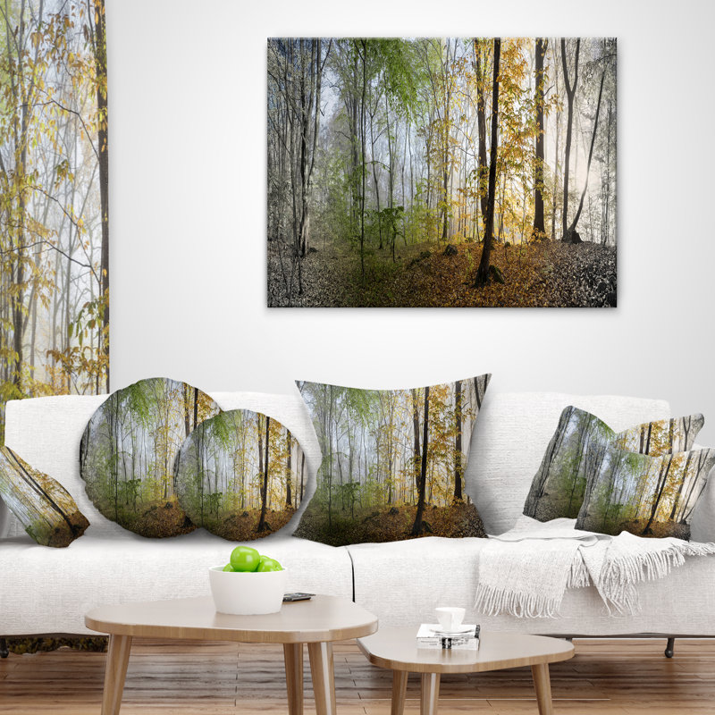 Coussin Schafer, 18 po x 18 po, Jaune, Coussin décoratif