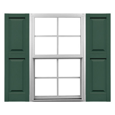 Mid-America Vinyl, TailorMade Panels, Raised Panel Shutters, w/Shutter-Loks
