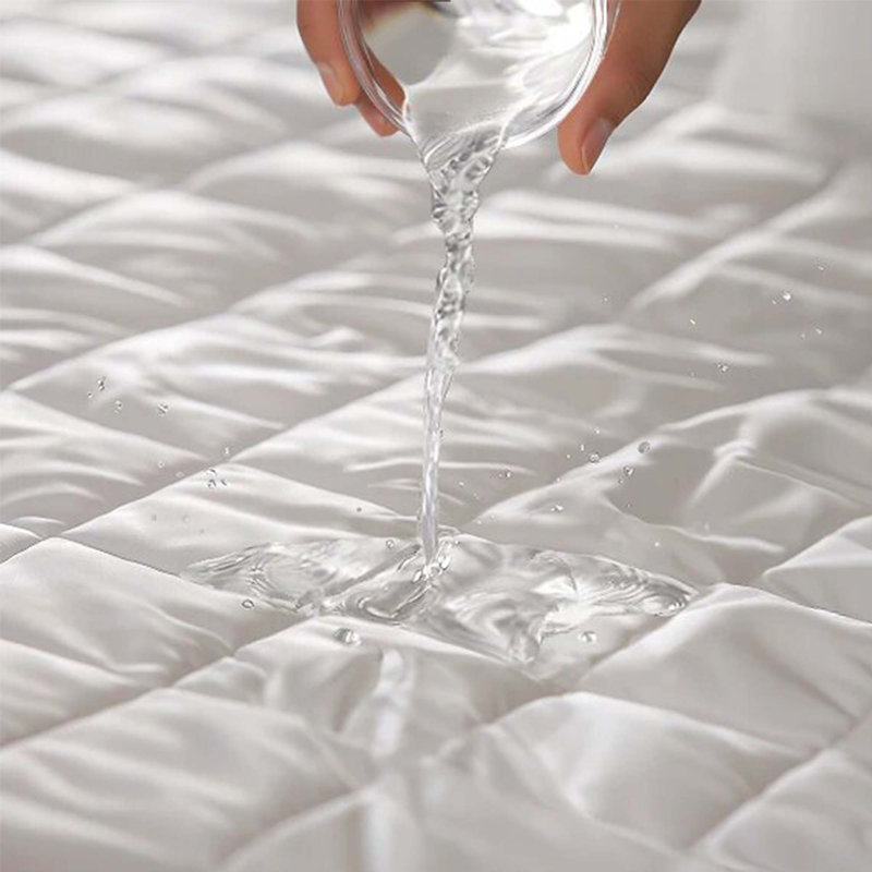 Antimicrobial & Water-Resistant Egyptian-Like Cotton Percale Mattress Protector, King, Elastic