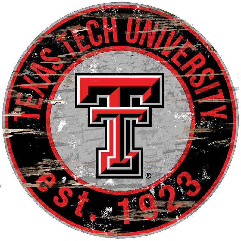 NCAA Wall Decor on Wood, Texas Tech University