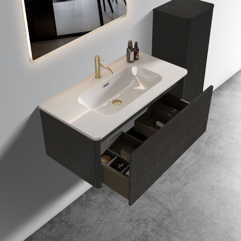 36" Floating Bathroom Vanity with Ceramic Sink