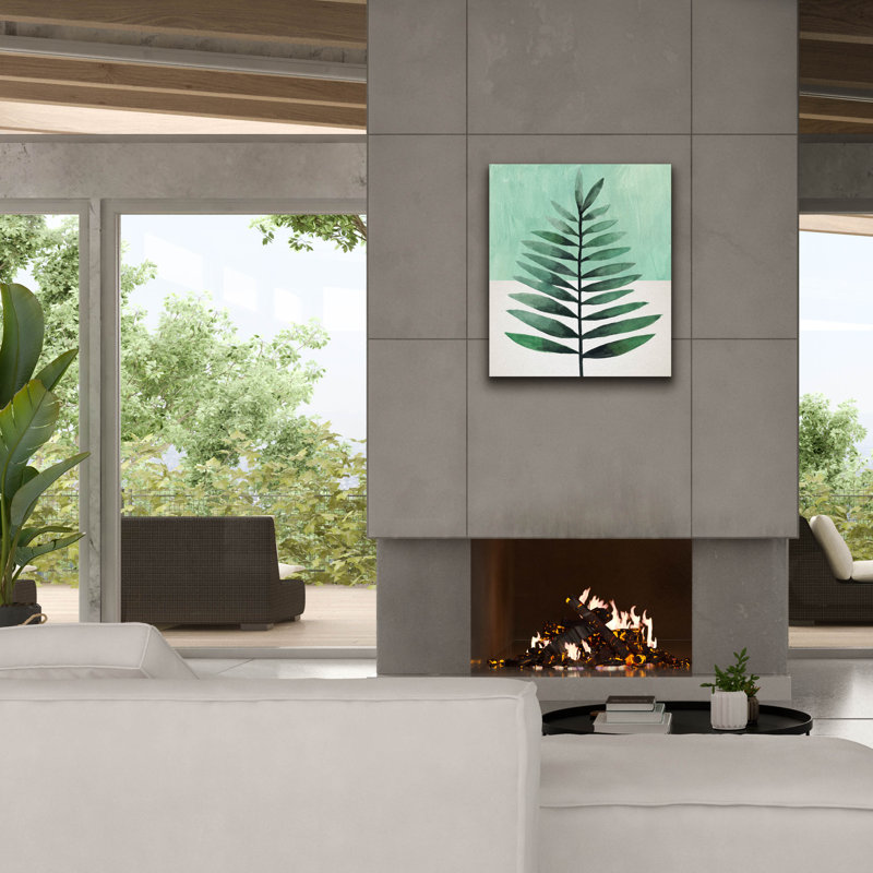  «Verging Palm 2» par Annie Warren, art mural sur toile, 26 po x 30 po