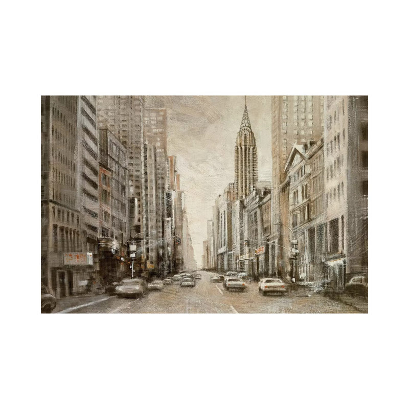 To The Chrysler Building by Matthew Daniels - Wrapped Canvas Gallery-Wrapped Canvas Giclée