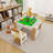 Kids 2-in-1 Play Table & Chair Set with 7 Storage Compartments