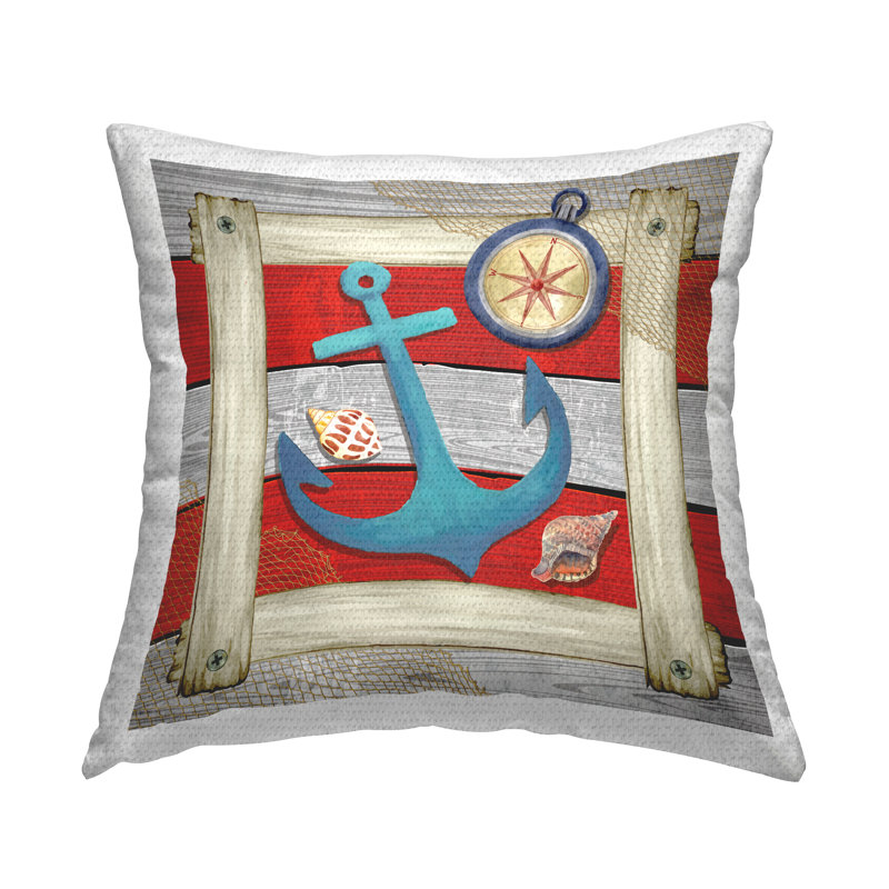 Coussin décoratif rayé intérieur / extérieur