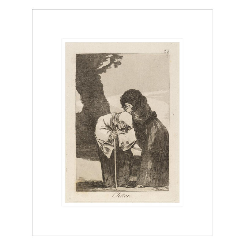 Chiton. (Hush.) Par Francisco de Goya, impression giclée sur cadre, H 16,75 po x l 13,51 po