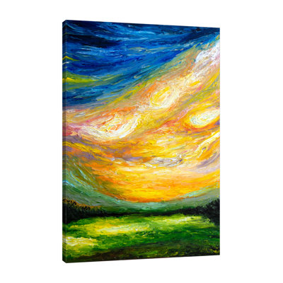 «Italian Sunset», toile tendue par Chiara Magni