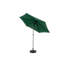 Parasol de table d'extérieur 9 pi avec parasol à bouton-poussoir et manivelle, parasol de marché 6 baleines robustes, terrasse, cour, piscine (base non incluse) - (vert foncé)-677628772