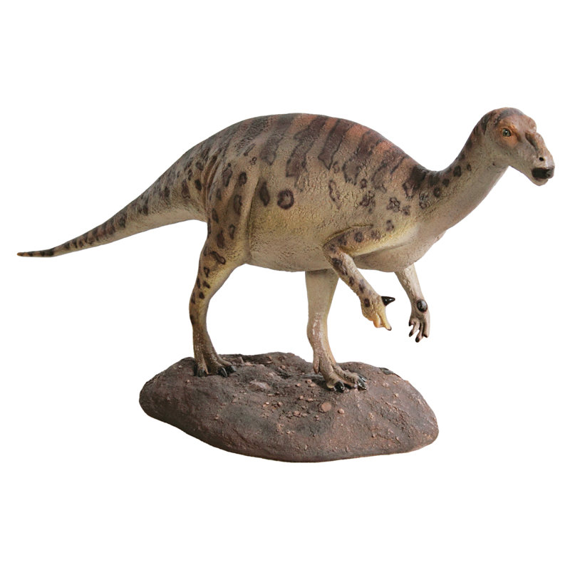 Statue à l’échelle de dinosaure iguanodont