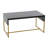 Wrap Coffee Table in Black Oak Finish with Sculptural Iron Base-66603445