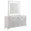 Commode contemporaine à 6 tiroirs avec miroir lumineux
