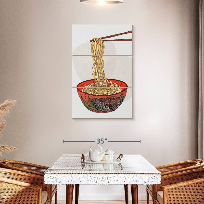 Yarlin Eat Some Noodles, H 45 po x l 28 po