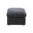 38" Wide Dark Gray Corduroy Living Room Pholstered Ottoman-129467317