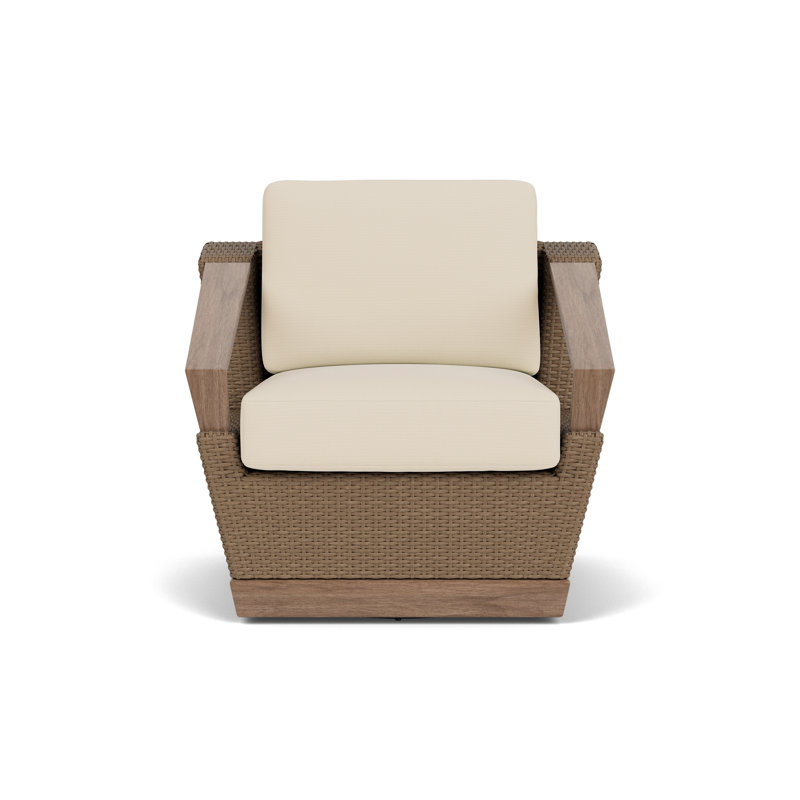 Outdoor Swivel Armchair, Callen Pearl