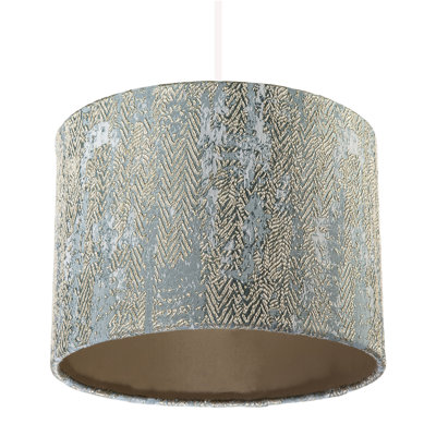18 cm H Drum Fabric Lamp Shade ( No Direct Attachment Method ) in Gold