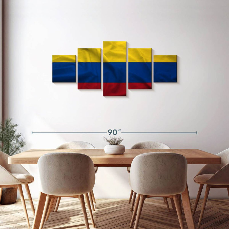 Drapeau de la Colombie, H 30 po x l 68 po