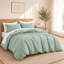 Ensemble de housse de couette 100% coton avec taies décoratives, ensemble de literie toutes saisons respirant doux, simple-132971320-132971321