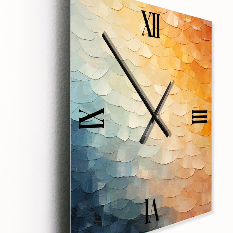 Cithlaly - Horloge murale arc-en-ciel surdimensionnée, Moyen