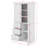 Tall Bathroom Storage Cabinet With 3 Doors And 3 Drawers-154439372