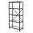 Camryn 4-Tier Steel and Glass Etagere Bookcase-1362721358