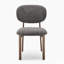 Merella Upholstered Fabric Dining Chairs Bronze Legs - Contemporary Sleek Design-126046979