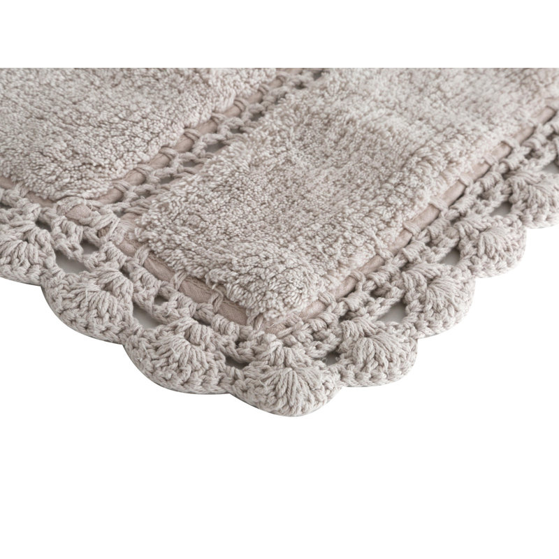 Tapis pour salle de bain Meaghan, Beige