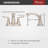 Avalon Double Handle Centerset Faucet Bathroom Faucet with Drain Assembly-35198030