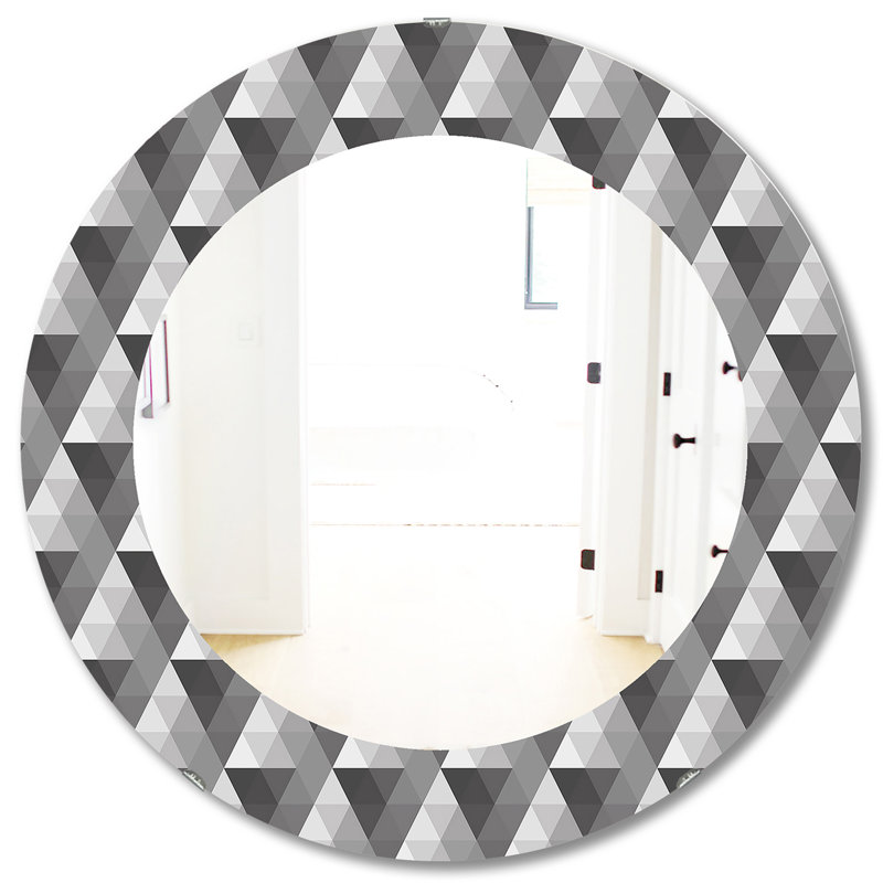 Accent Mirror, 31.5" H x 23.7" W, Triangular Colourfields
