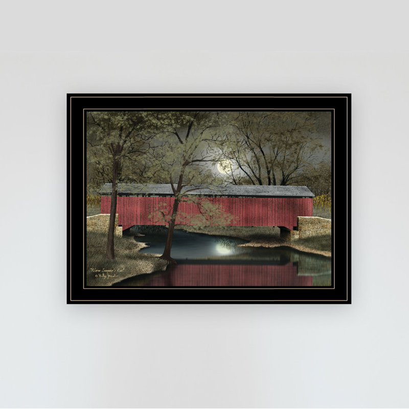 "Warm Summer Eve", décoration murale encadrée pour le salon et la chambre à coucher par Billy Jacobs, Noir