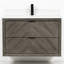 Meuble-lavabo flottant transitionnel en chêne gris de 36 po avec plateau en marbre d'ingénierie de 1 po-1587621594