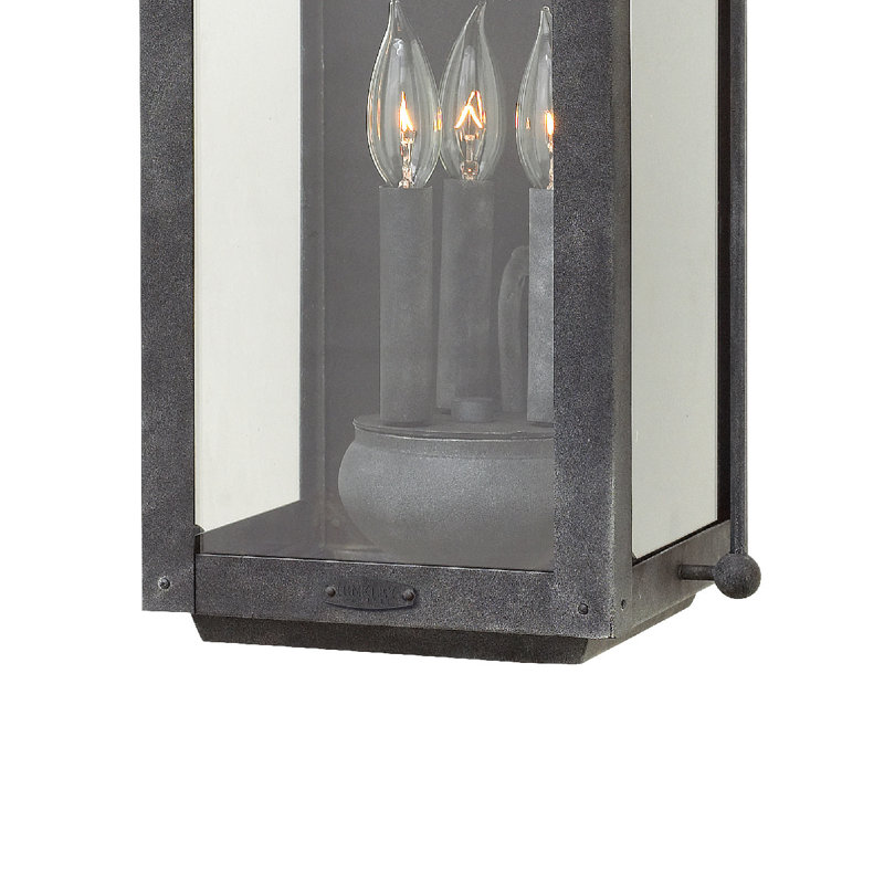 Anchorage 4-Light Outdoor Wall Lantern, Aged Zinc, 11" W x 21.25" H