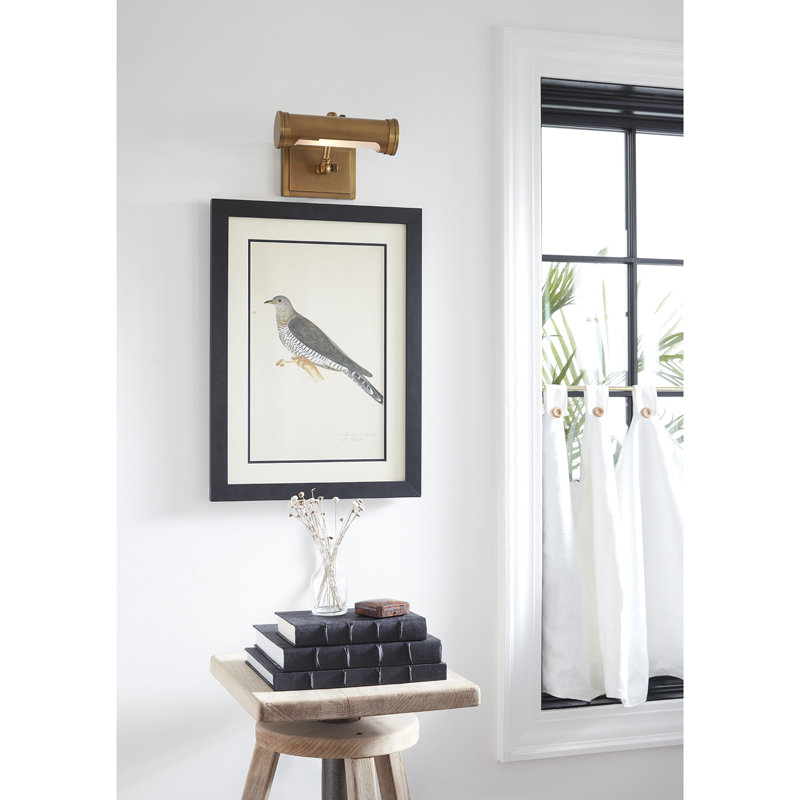 Tate Dimmable Wall Mounted Picture Light, Polished Nickel