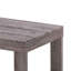 Table basse Knic, 48 po, plateau rectangulaire gris, base à double piédestal