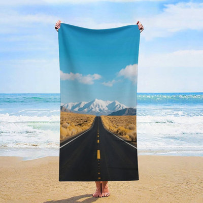 Serviette de plage en microfibre à séchage rapide 36 po x 72 po