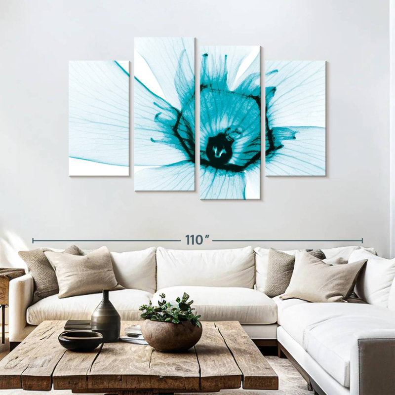 Harnek Aqua Oleander, 54" H x 84" W