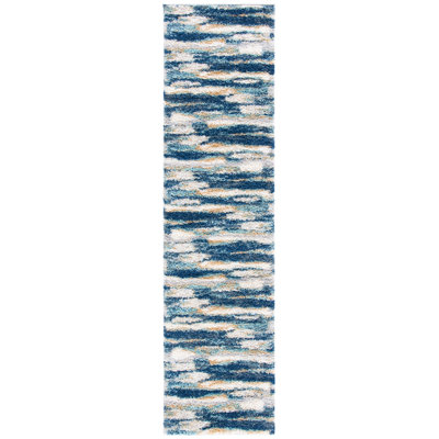 Araya Abstract Navy/Ivory Area Rug