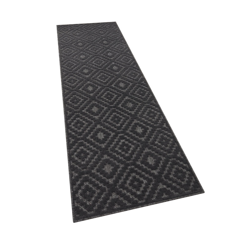 Huntingdon Geometric Indoor / Outdoor Area Rug, Rectangular 60 x 100cm