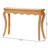 bali & pari Deborah Natural Rattan Console Table - Handwoven Wicker Accent Table with Cabriole Legs, Scalloped Coastal Cottage Household Complement