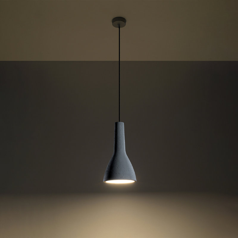 Amberle 1 - Light Grey Single Pendant