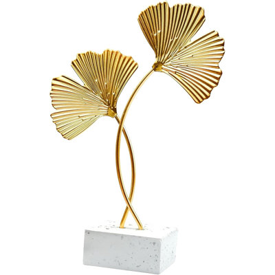 Metal Ginkgo Leaf Decorations