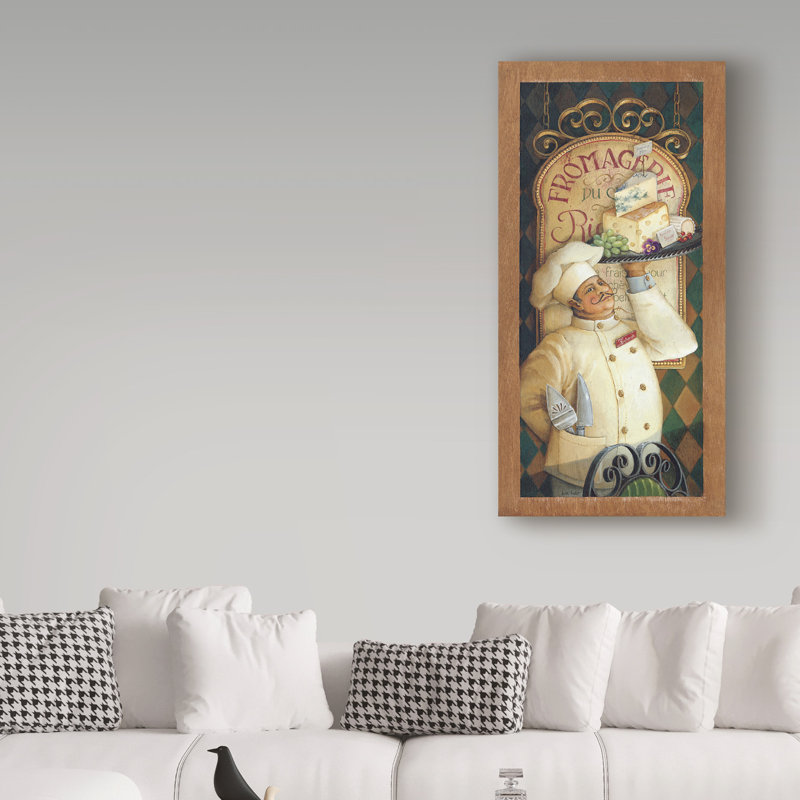 «Chef 3», affiche vintage sur toile tendue, H 32 po x l 16 po