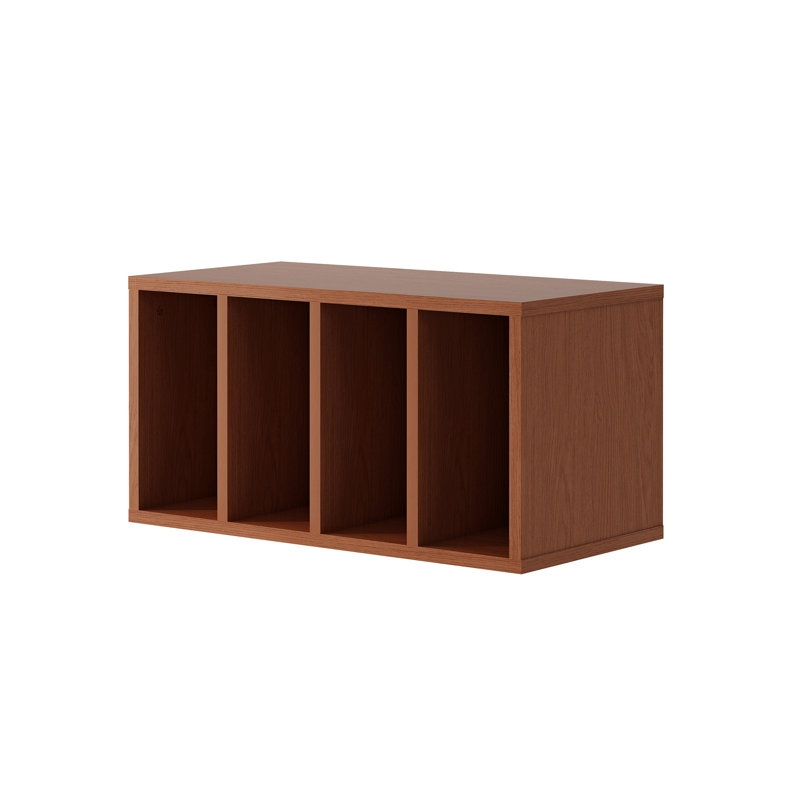 Modern Wooden Bookcase With Storage Cabinet