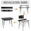 Rectangular Outdoor Picnic Table-2146380552